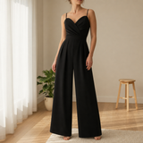 Urbino Sweetheart Wide Leg Jumpsuit in Black