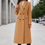 Como Double Breasted Overcoat in Brown