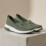 Spetses Orthopedic Knit Slip-Ons in Green