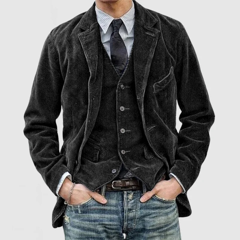 Feltre Corduroy Blazer with Matching Waistcoat
