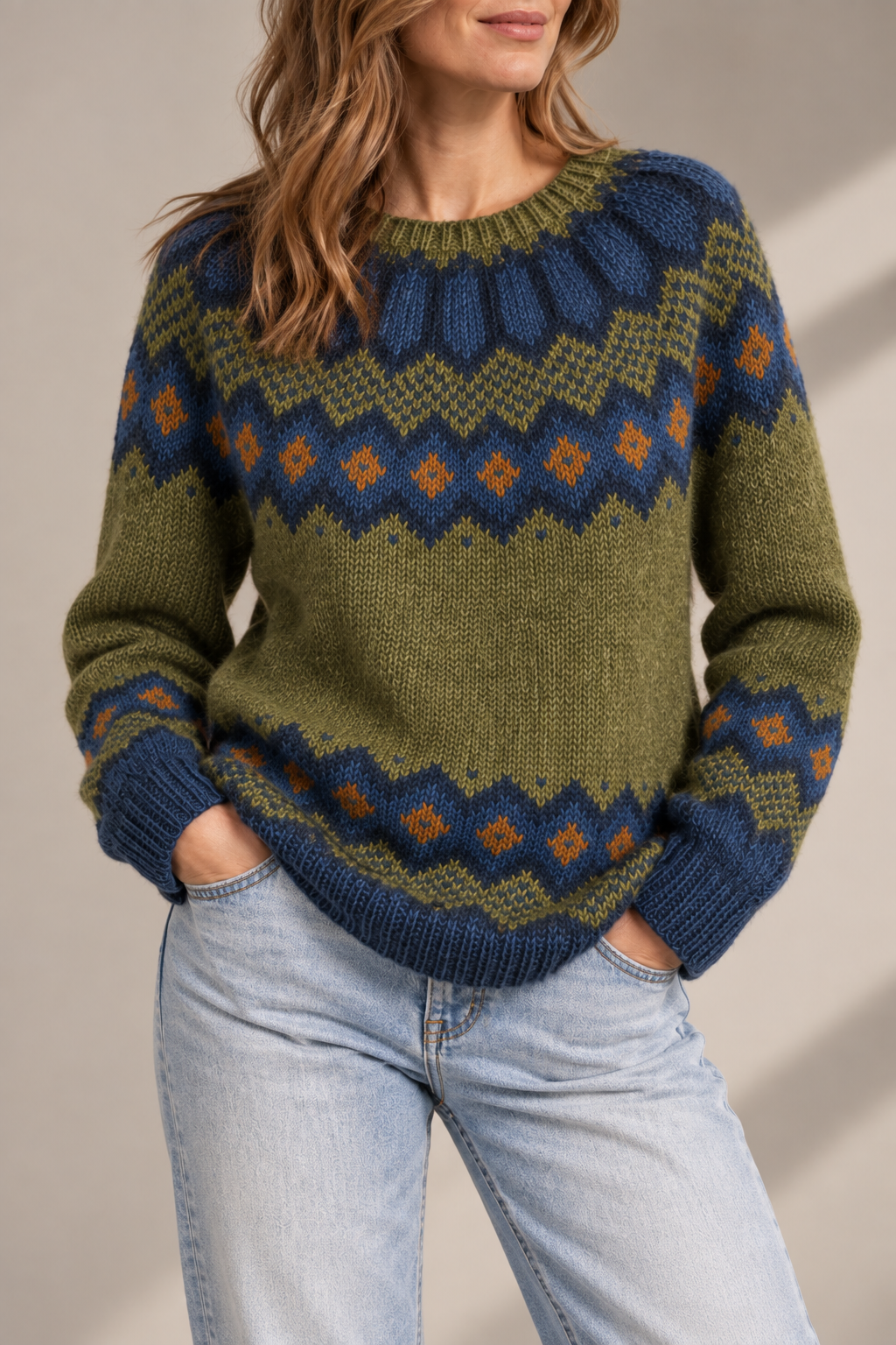 Maratea Fair Isle Knit Pullover