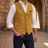 Milos Tailored Check Waistcoat