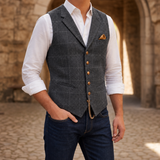 Milos Tailored Check Waistcoat