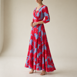 Sagres Wrap Maxi Dress