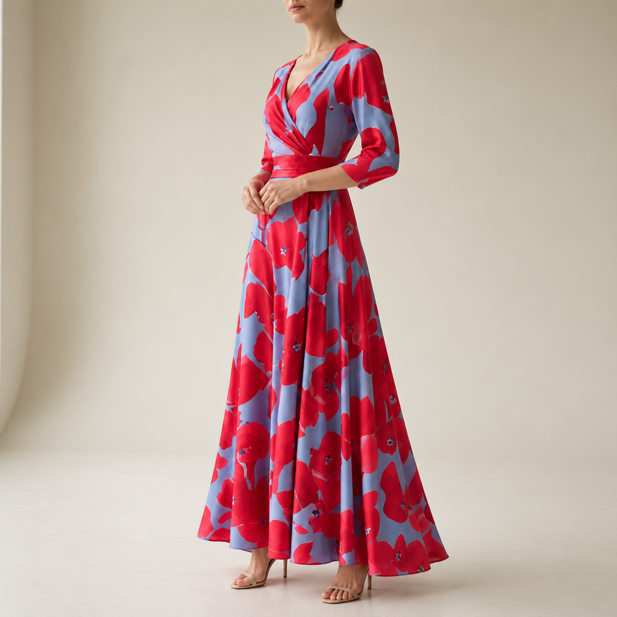 Sagres Wrap Maxi Dress