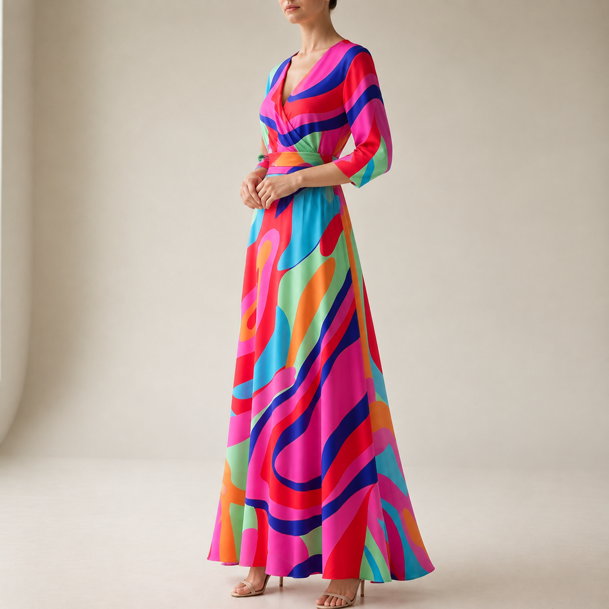 Sagres Wrap Maxi Dress