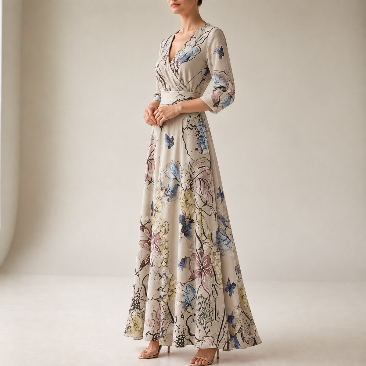 Sagres Wrap Maxi Dress