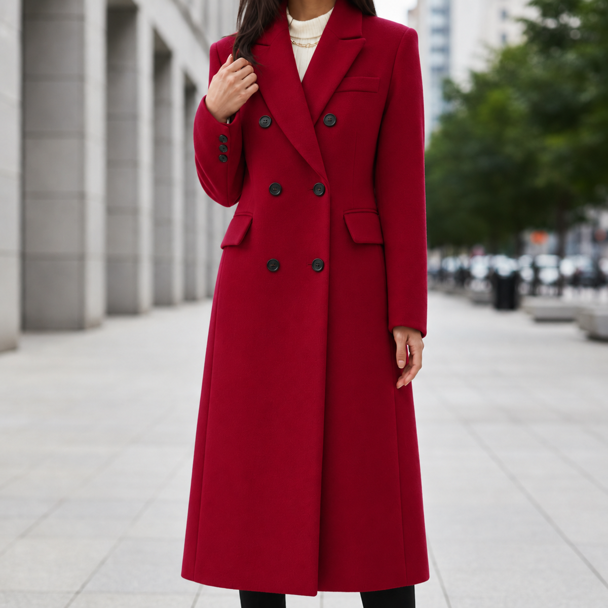 Como Double Breasted Overcoat