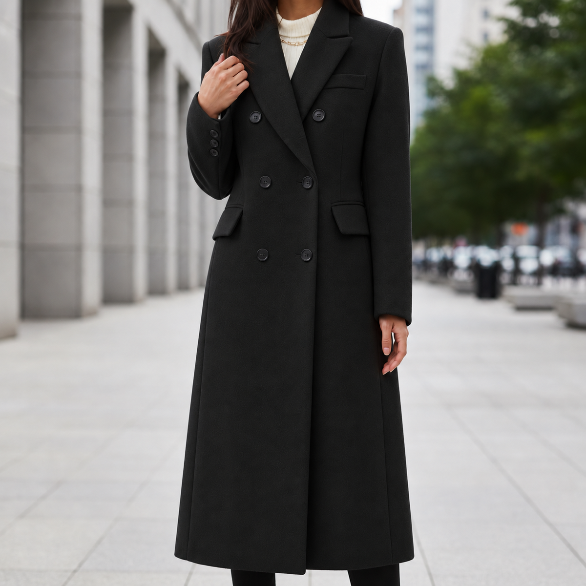 Como Double Breasted Overcoat