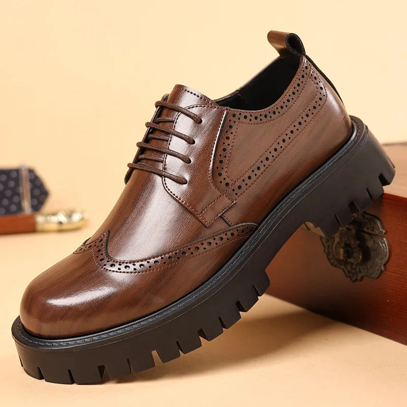 Bardolino Luxury Oxford Elevator Dress Shoes
