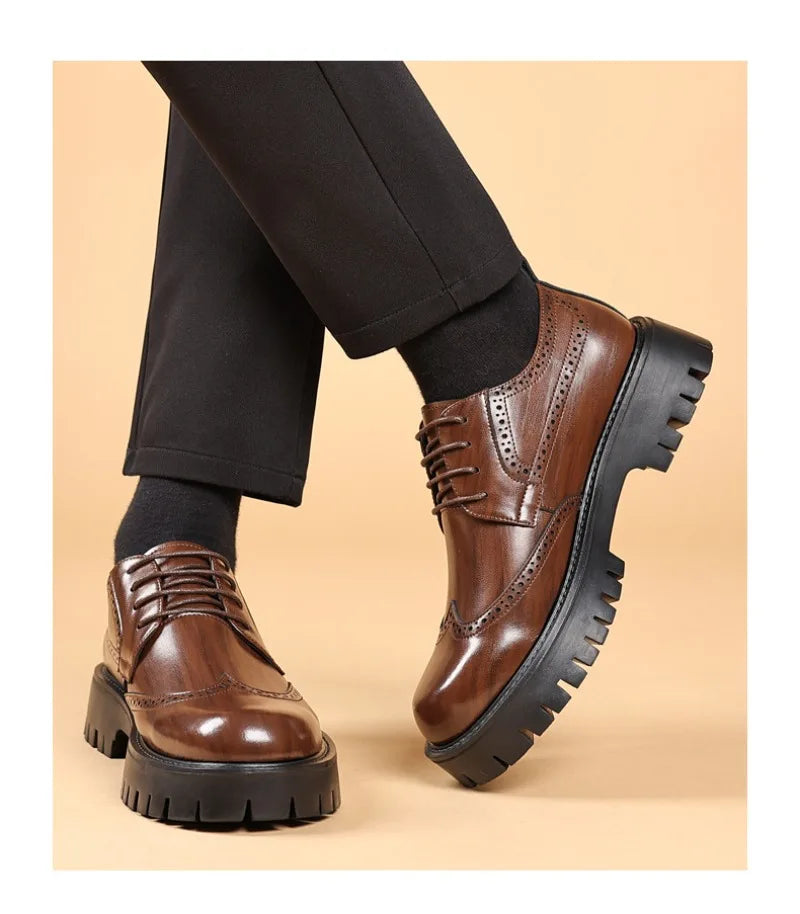 Bardolino Luxury Oxford Elevator Dress Shoes