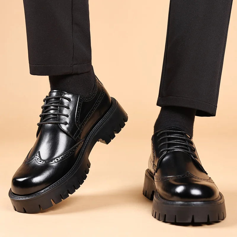 Bardolino Luxury Oxford Elevator Dress Shoes