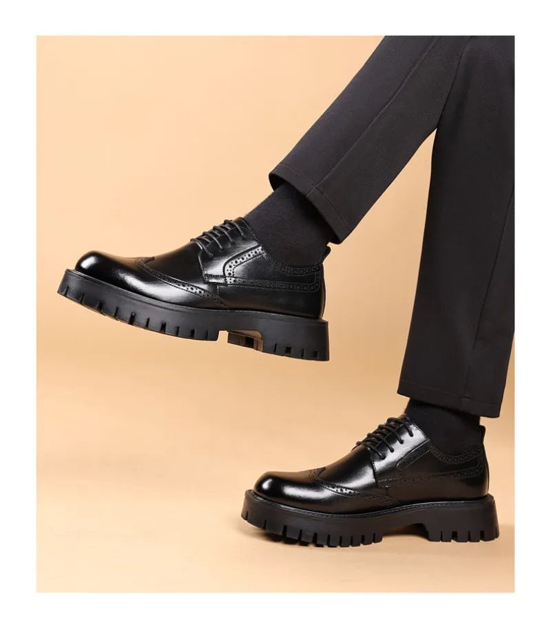 Bardolino Luxury Oxford Elevator Dress Shoes