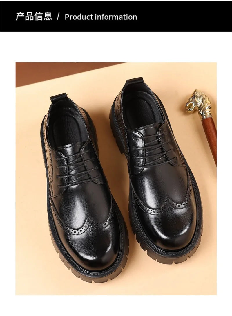 Bardolino Luxury Oxford Elevator Dress Shoes