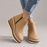 Alberobello Orthopedic Wedge Boots in Beige