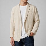 Alicante Linen Casual Blazer in Beige