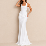 Assisi Corset Fishtail Maxi Gown in White