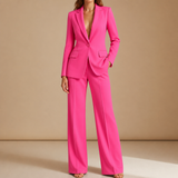 Aveiro Tailored Two-Piece Suit Set in Pink