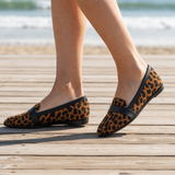 Beziers Orthopedic Soft Suede Loafers in Leopard