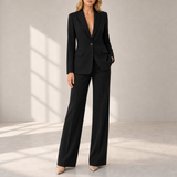 Bonifacio Tailored Blazer Trouser Set in Black