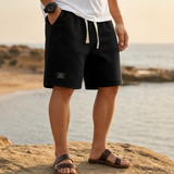 Ceret Waffle Knit Shorts in Black