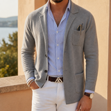 Coimbra Knit Blazer in Gray