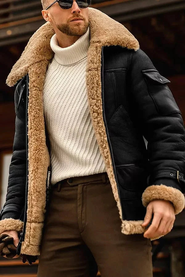 Galatina Thick Faux Leather Jacket