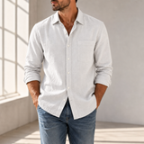 Formentor Casual Cotton Button-Up in White