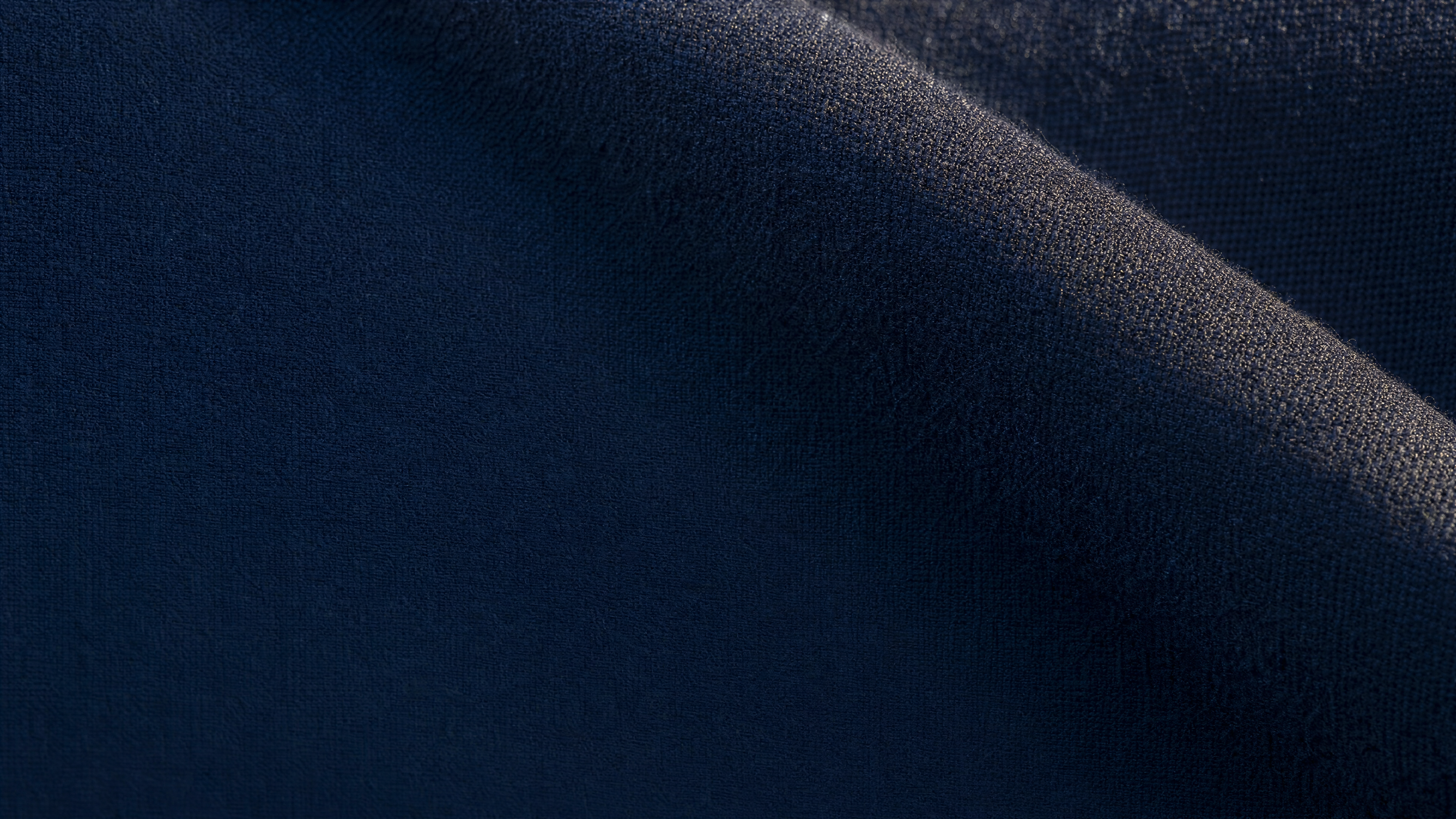 Navy wool cloth in close detail