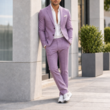 Hydra Slim Fit Suit Set in Purple
