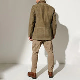 Men’s Conversano Leather Button-Up Jacket