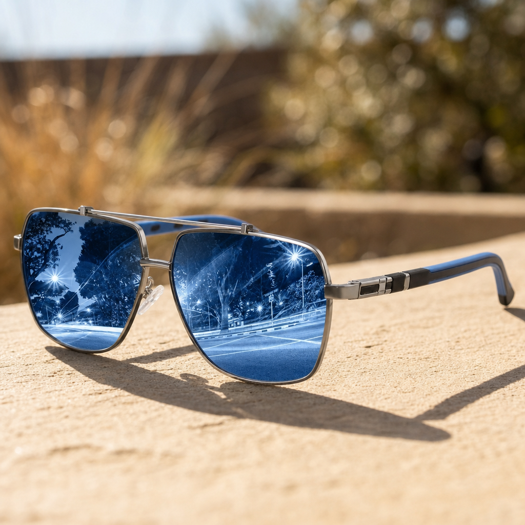 Men's Girona Sunglasses in Blue