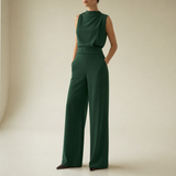 Monsanto Wide Leg Jumpsuit in Green