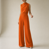Monsanto Wide Leg Jumpsuit in Orange