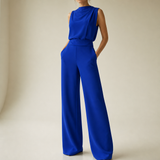 Monsanto Wide Leg Jumpsuit in Blue
