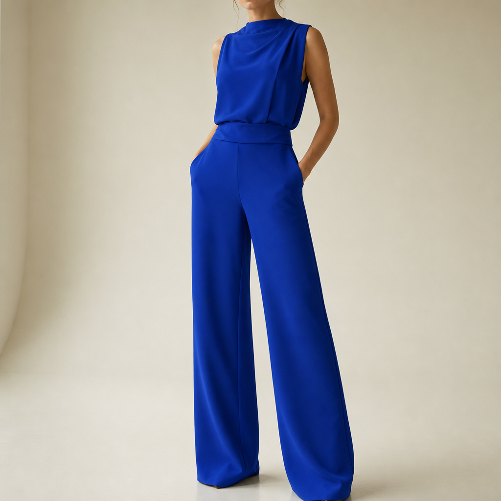 Monsanto Wide Leg Jumpsuit in Blue