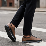 Patmos Premium Leather Sneakers in Chestnut Tan