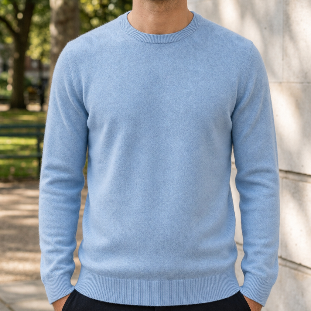 Polignano Cashmere Blend Sweater in Sky Blue