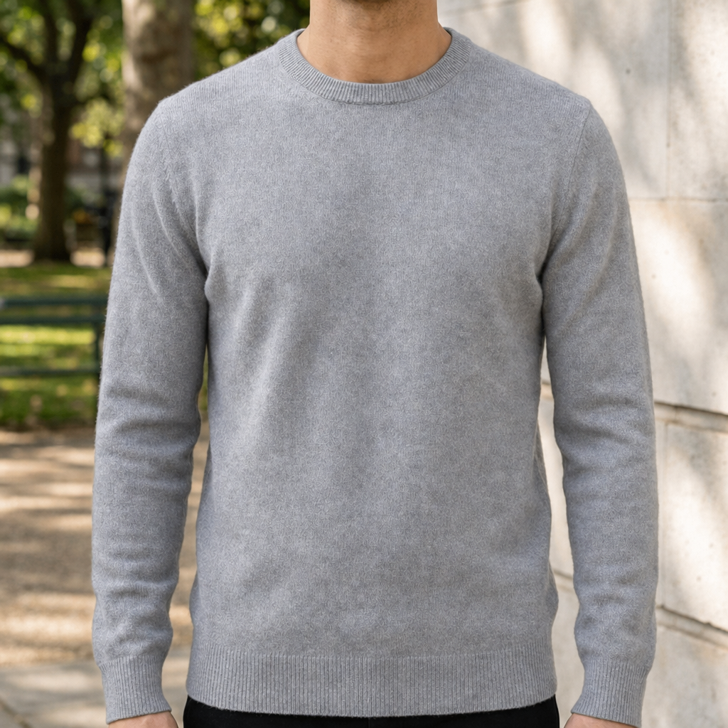 Polignano Cashmere Blend Sweater in Gray