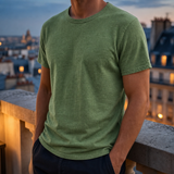 Tarragona Vintage Cotton T-Shirt in Army Green