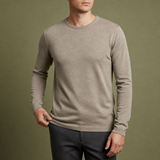 Treviso Cotton Long Sleeve Tee in Khaki
