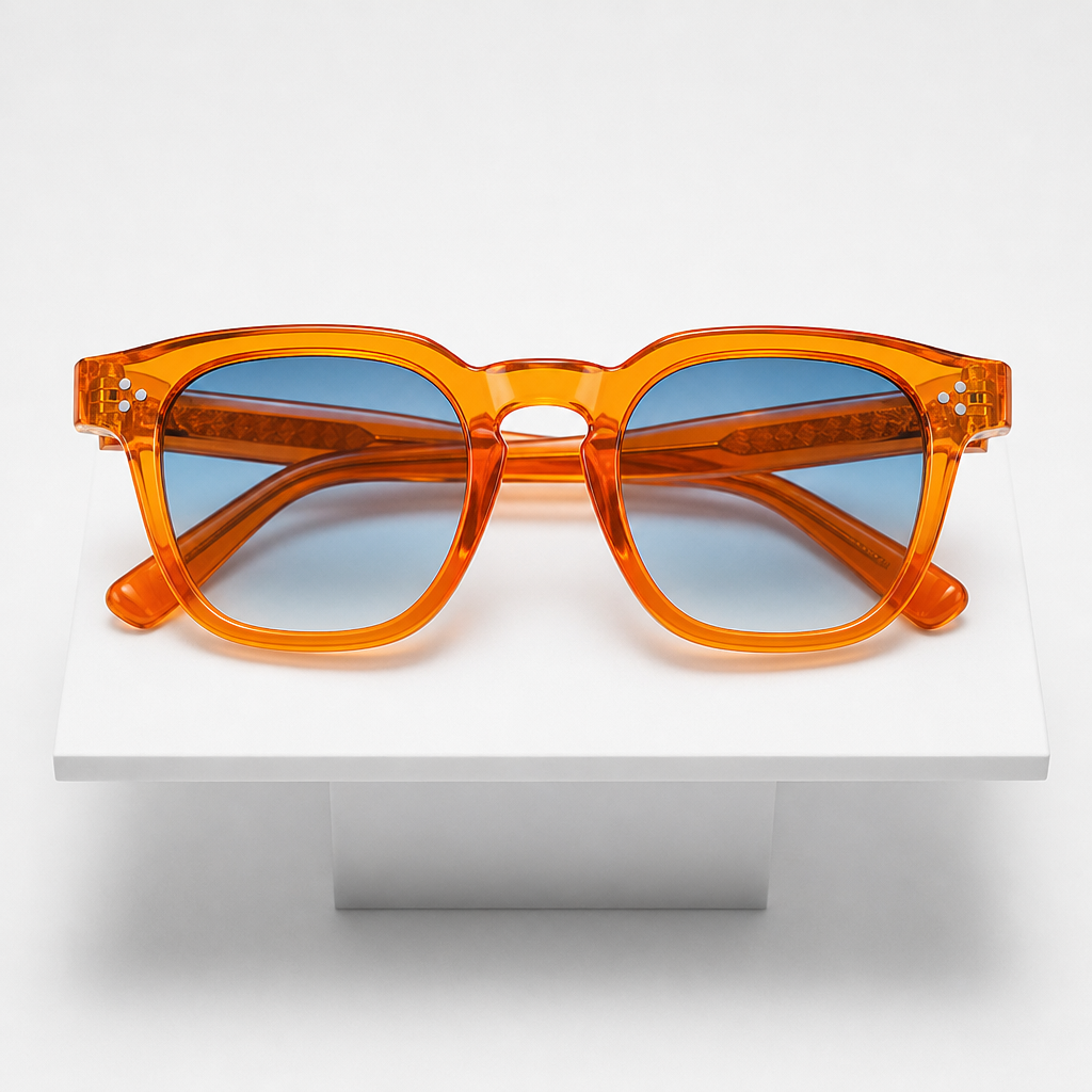 Women's Tivoli Full-Rim Sunglasses in Orange & Blue